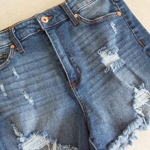 Kendall and Kylie Womens‎ Shorts Sz 9/29 The Drifter High Rise Denim Distressed